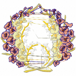 Flowers Embroidery Design 12